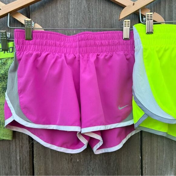 NIKE PRO Shorts Womens Sz Small Compression Training 3.0"  Neon NWOT Spandex - Picture 6 of 15